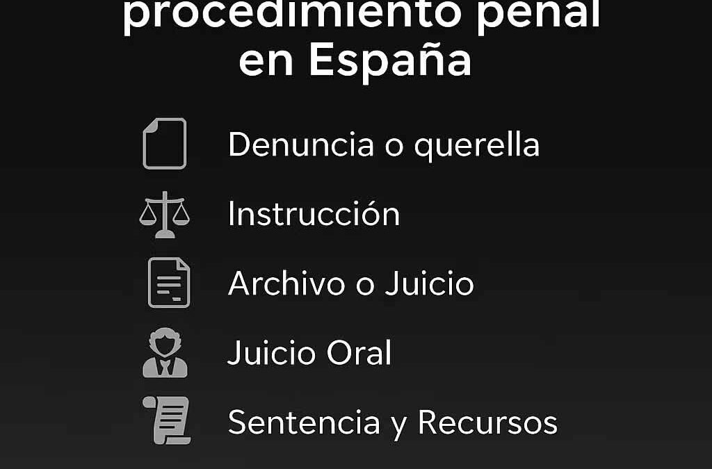 PROCEDIMIENTO PENAL EN ESPAÑA: FASES, DURACIÓN Y RESULTADOS POSIBLES